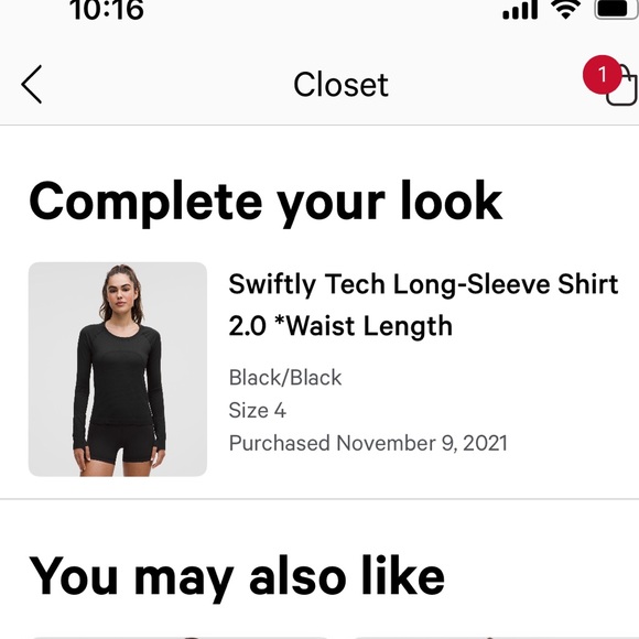 Swiftly Tech Long-Sleeve Shirt
2.0 *Waist Length - Picture 3 of 3